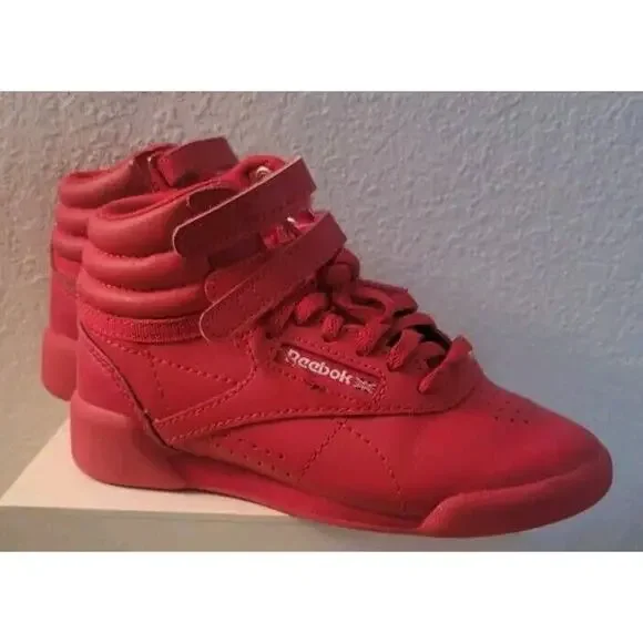 Reebok Freestyle High Top Vector Red Girls Sz. 11 Sneakers Tennis Shoes - Picture 10 of 10